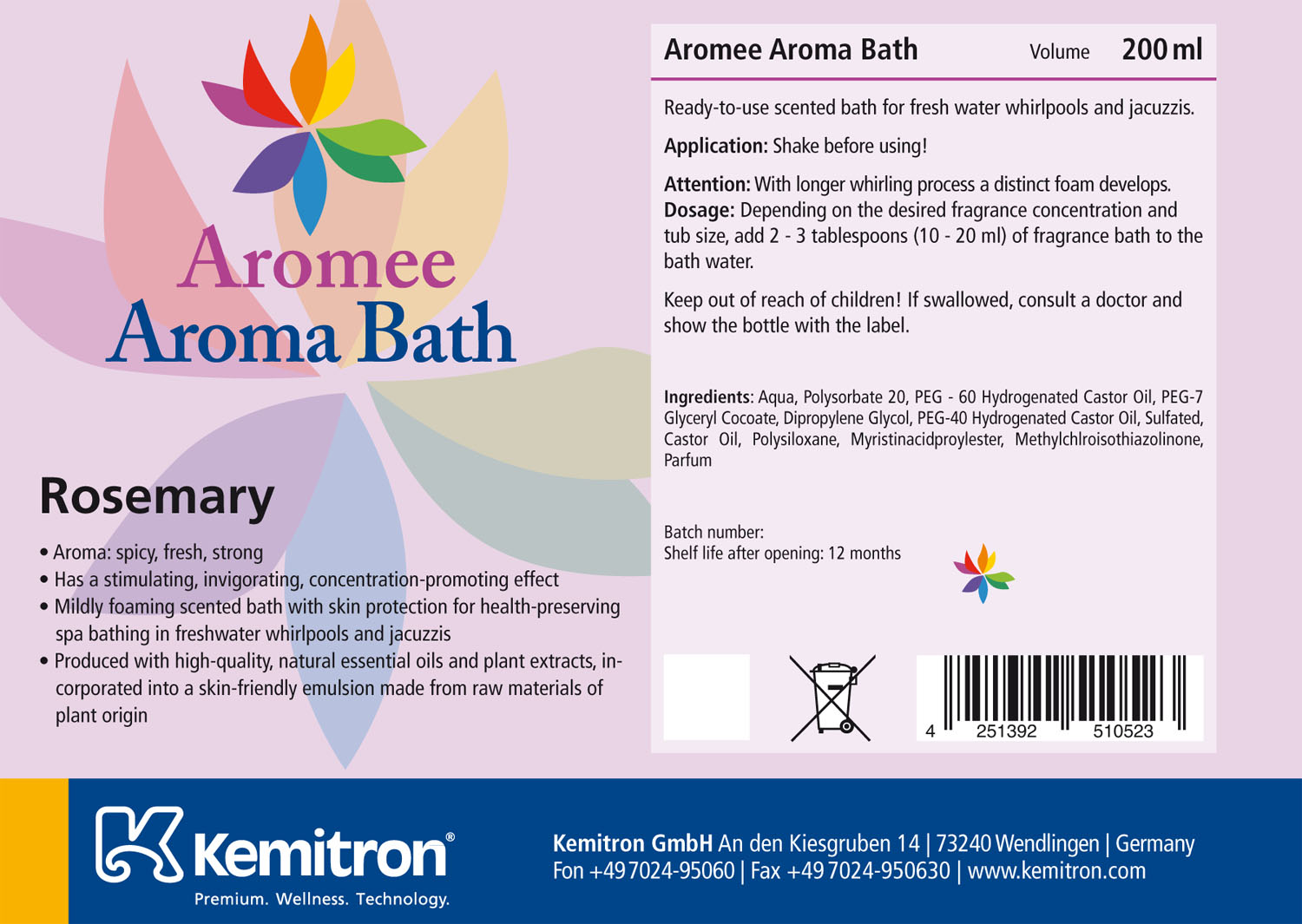 Aromee Aromabath "Rosemary"