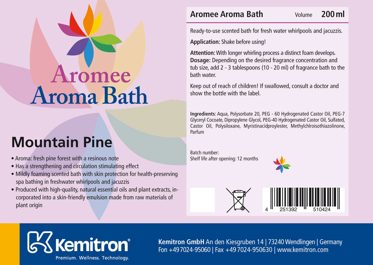 Aromee Aromabath "Mountain Pine"